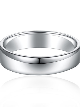 网红电商s925纯银情侣戒指潮女光面开口素圈韩版简约手饰对戒