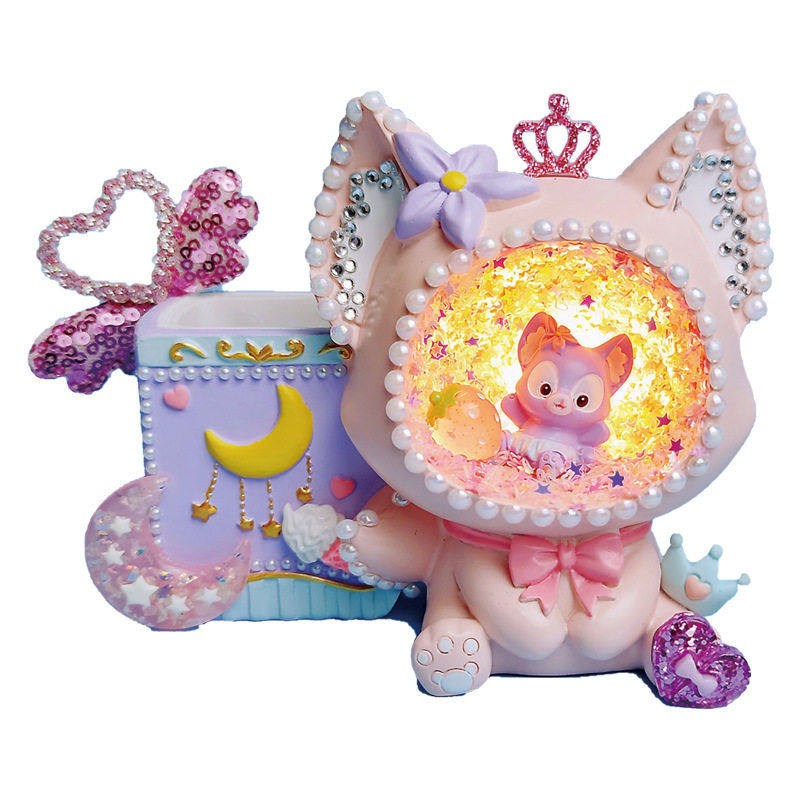 儿童手工diy美人鱼小夜灯材料包创意制作贝壳灯摆件益智发光玩具,淘宝优惠券,粉丝福利购,淘宝优惠卷