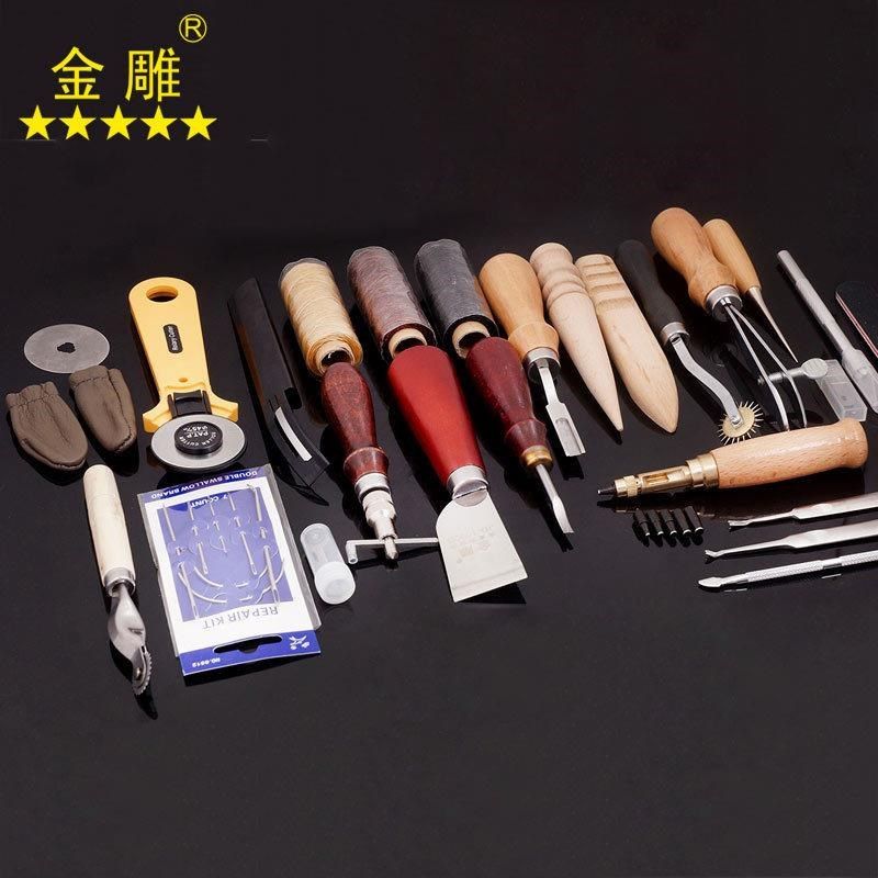 DIY皮革工具套装工艺手工皮具手缝套装菱斩O皮艺工具19款25件,淘宝优惠券,粉丝福利购,淘宝优惠卷