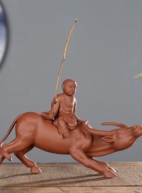 十二生肖招财h牛摆件牧童骑牛客厅办公室乔迁商务送礼家居工艺摆