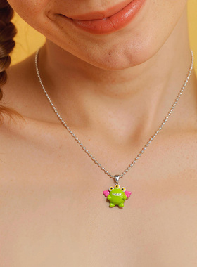 iMOKJT怪力岛系列三眼崽个性项链吊坠可拆DIY钥匙扣包挂饰