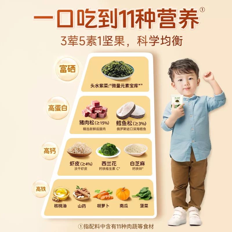 Buer Baby DHA cod meat floss seaweed crumbled bibimbap 108g paired with baby and children without added sugar
