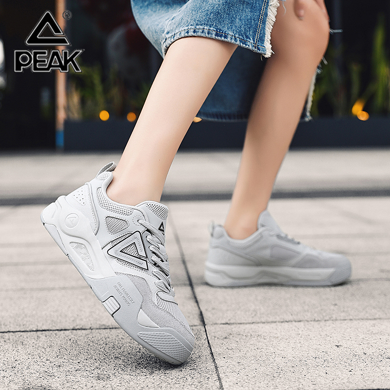 匹克态极板鞋男秋冬季学生休闲鞋经典百搭舒适软弹小白鞋运动鞋子 - 图2