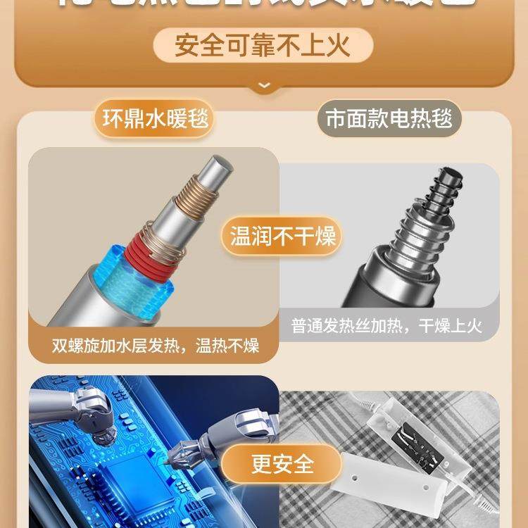环鼎水暖毯水暖电热毯电褥子电热垫单人2025新款双人双控调温开关,淘宝优惠券,粉丝福利购,淘宝优惠卷