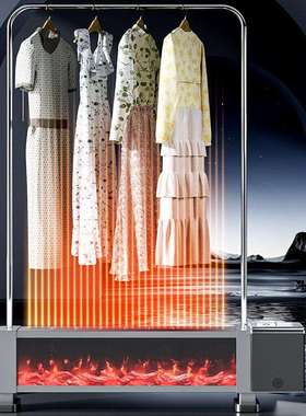 石墨烯踢脚线取暖器家用语音电暖气仿真火焰浴室速热省电电暖取暖