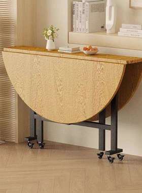 多功能新款圆形特厚可折叠圆桌小户型桌折叠大圆桌子客厅折叠餐桌