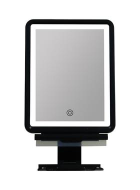 led壁挂式化妆镜可除雾贴墙镜带置物架挂勾男士刮胡子剃须灯镜