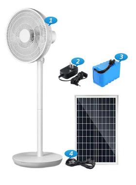 16寸太阳能充电风扇12V落地扇户外立式电风扇solarfan
