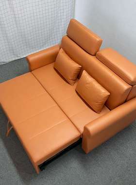 现代简约经典款沙发床两用可折叠直排一字沙发小户型客厅推拉沙发