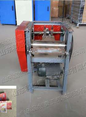 台式马口铁铺平机小型直筒缩口罐压平机废旧易拉罐剪开展平机