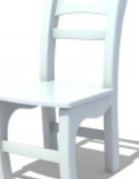 儿童美式座椅早教中心实木靠背椅幼儿园白色欧式椅子美工室小凳子