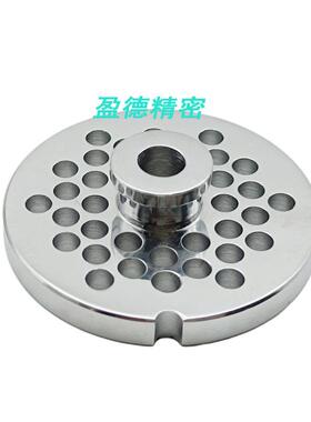 厂家直供定制绞肉机刀盘不锈钢配件#12有柄绞盘家用不锈钢420