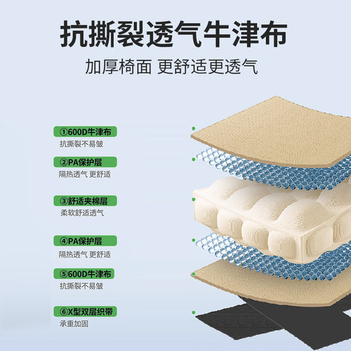觅野月亮椅露营椅子户外折叠椅便携式午休躺椅钓鱼沙滩桌椅折叠凳 - 图2
