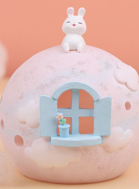 海洋美人鱼公主珍珠贝壳氛围星星灯桌面摆件女生宿舍小夜灯装饰品