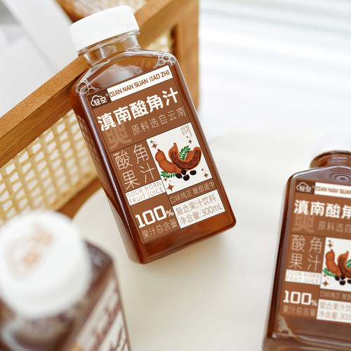 轻空云南风味酸角汁复合果汁饮料瓶装饮品滇南酸角汁300ml/瓶 - 图0