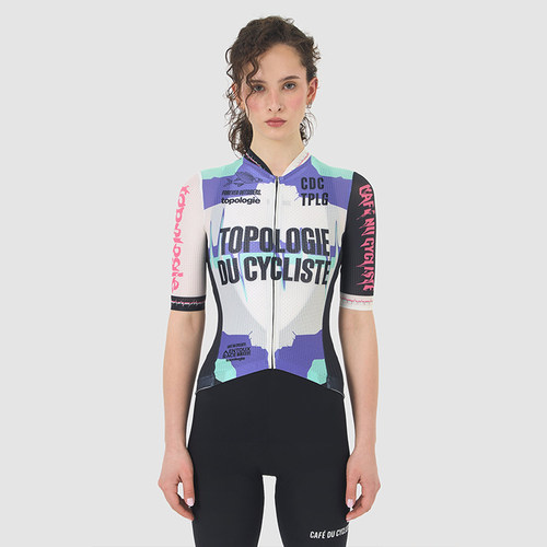 【新品】CDC X Topologie 联名款女短袖骑行服轻量竞速Bergida - 图0