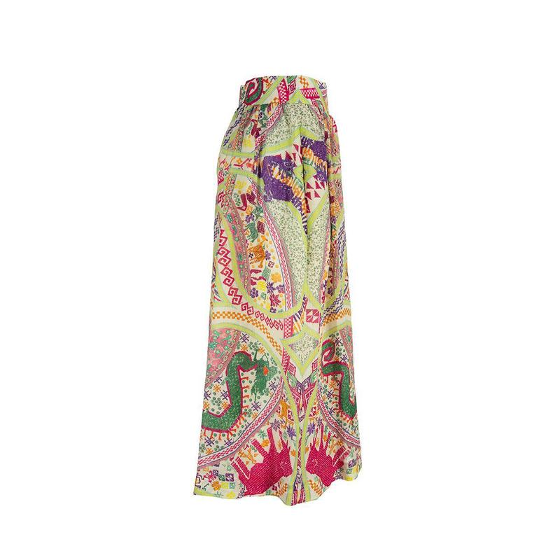 ETRO Skirt trousers with multi-coloured geometric design - 图1