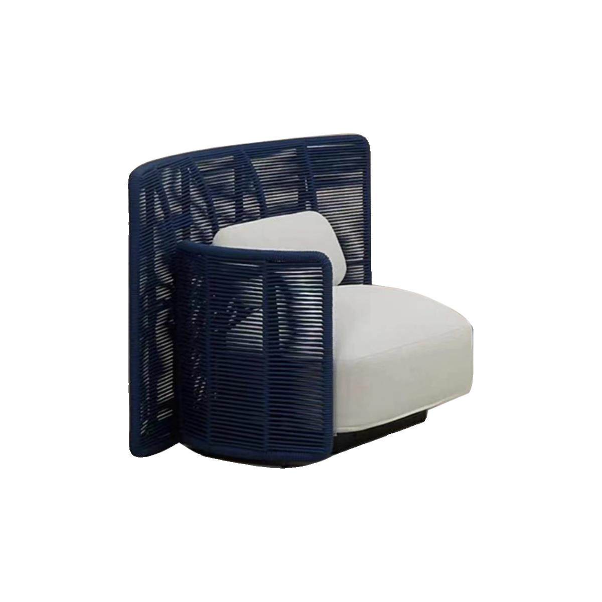 户外北欧编绳沙发组合藤编设计花园酒店休闲 室外庭院单人双人,淘宝优惠券,粉丝福利购,淘宝优惠卷