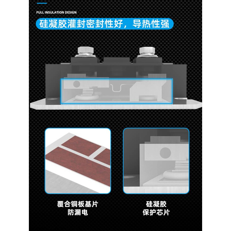 上整三相整流器全桥桥堆MDS200A100A1600V大功率充电机整流桥模块 - 图0