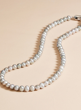 Idokawa真多麻色淡水珍珠项链