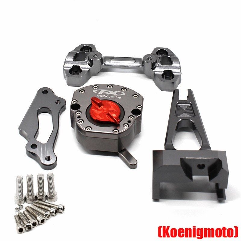 适用雅马哈 XSR900 15-19年 改装钛尺方K向阻尼器 CNC缓冲固定支,淘宝优惠券,粉丝福利购,淘宝优惠卷