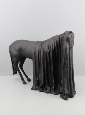 欧式创意雕塑金属马m艺术摆件办公室客厅电视柜酒柜高档家居装饰