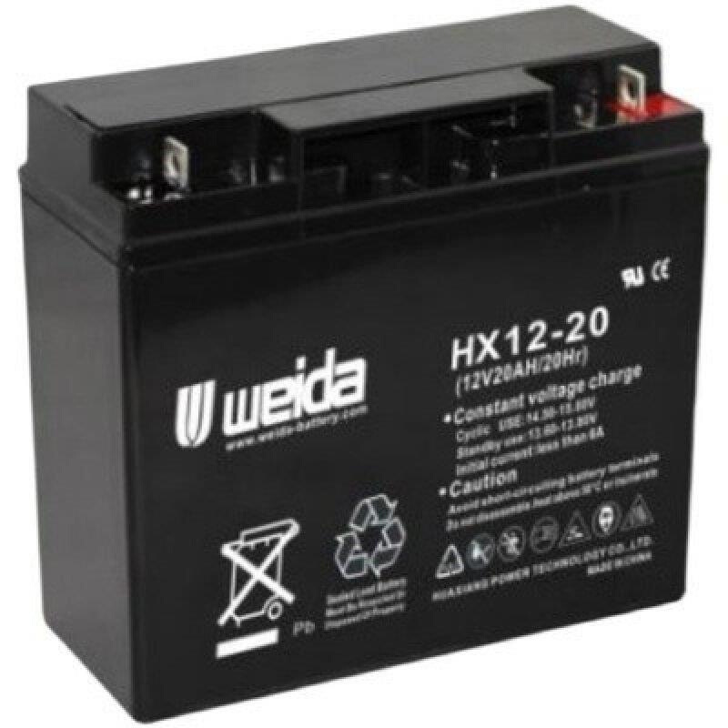 Weida威达蓄电池HX12-14免维护12V14AH卷帘门，消防主机基站电梯 - 图0