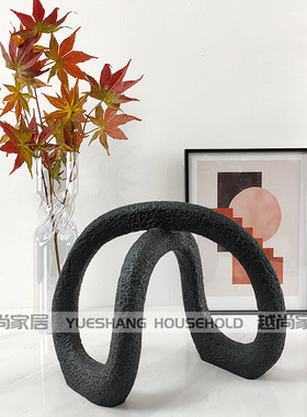 轻奢树脂客厅玄关软装摆设北欧创意I酒柜电视柜售楼处装饰品