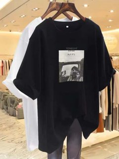 Summer new 300jin jin is equal to 0.5kg large size simple round neck pure cotton short-sleeved top fat mm thin fashion versatile pullover t-shirt