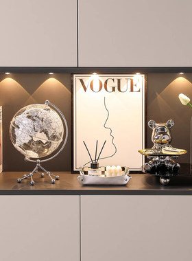 德国玄关摆件入户客厅家居暴力熊装饰品钥匙餐边收纳柜柜乔迁礼物