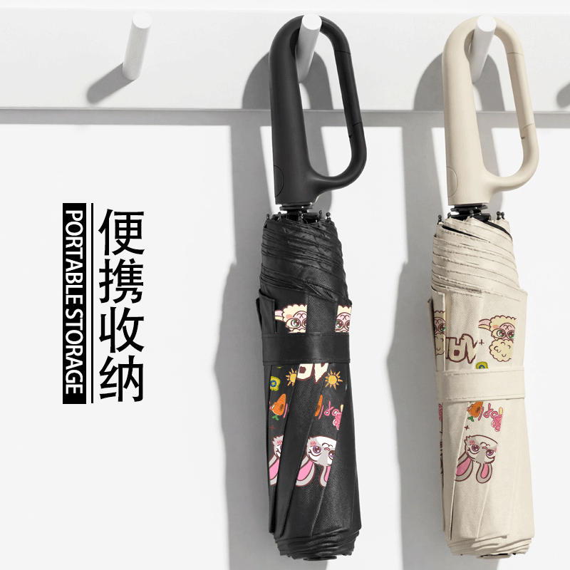 疯狂动物城周边尼克朱迪雨伞晴雨两用便携折叠环扣自动伞可爱防晒,淘宝优惠券,粉丝福利购,淘宝优惠卷