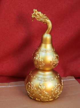 黄铜龙头貔貅招财葫芦铜葫芦铜摆件家居客厅玄关办公室摆设工艺品