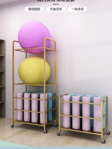 Yoga Mat Containing Rack Wave Speed Ball Big Hemisphere Drug Ball Finishing Racks Yoga Pavilions Gym Fitness Room shelving equipment
