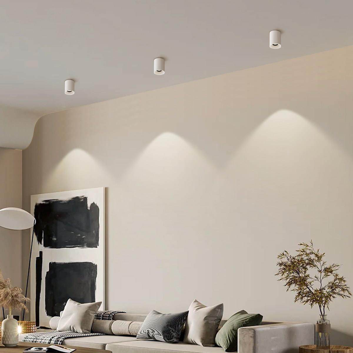 禾品护眼明装射灯小山丘深防眩洗墙客厅家用过道天花板灯智能筒灯,淘宝优惠券,粉丝福利购,淘宝优惠卷