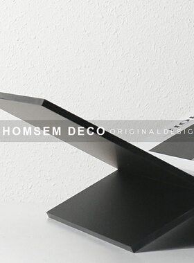 轻奢X形书架杂志架画r册陈设架样板房间售楼处软装饰品摆件