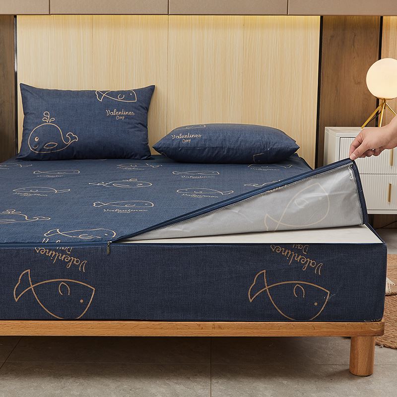 六面全包防水隔尿床笠单件乳胶床套席梦思套床垫保护床罩防尘防滑