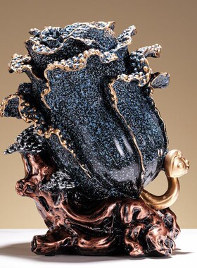 新中式白菜如意摆件o招财做生意店内铺里办公室高端大气工艺装饰