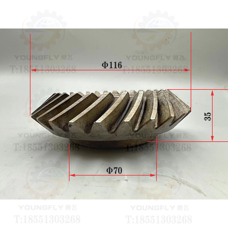 南通第五机床XQ6135 XQ5035铣床铣头Z28/Z28齿螺旋伞齿轮圆弧齿轮 - 图2