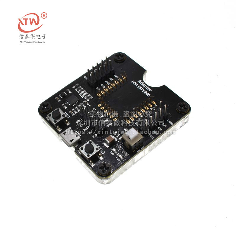 ESP8266测试架烧录器一键下载支持ESP-12F 12E 12S 07S等模块-图2