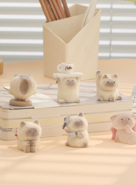 猫猫PAI情绪盲盒摆件生日礼物女