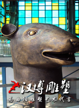 玻璃钢铸铜十二生l肖铜雕牛动物雕塑户外城市景观雕塑小区美陈装