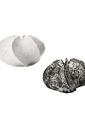 现代复古侘寂新中式陶o瓷杨桃花器花瓶摆件样板间酒店客厅玄关装