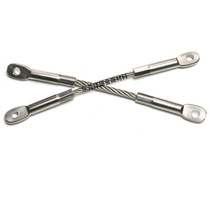 Direct sales 304 stainless steel wire rope opening fish eye terminals closed-end terminals machined pressing large tension steel wire rope