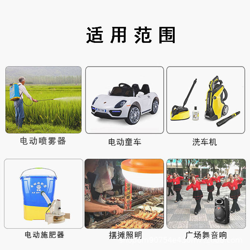 喷雾器锂电池12V伏背负式农用打药机地摊照明专用储能大容量电瓶,淘宝优惠券,粉丝福利购,淘宝优惠卷