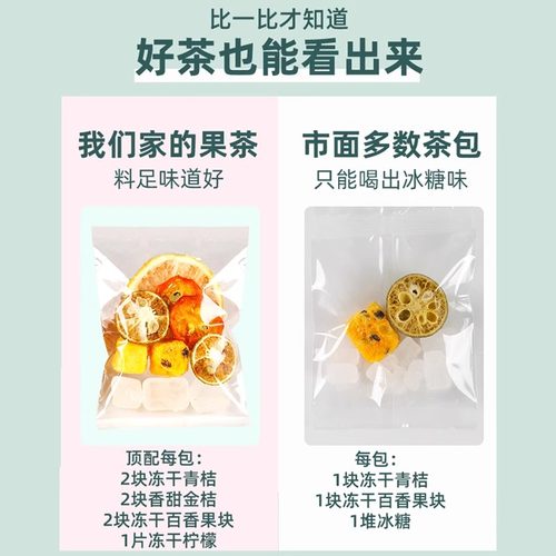 金桔柠檬百香果茶茶包花茶水果茶青桔柠檬茶冲泡饮品泡水喝的东西 - 图3