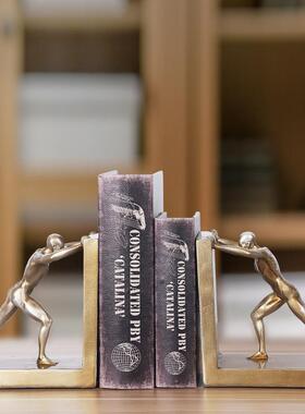 摆件装饰书复古品创意北欧u书房办公室假简约客厅仿真靠工艺欧式