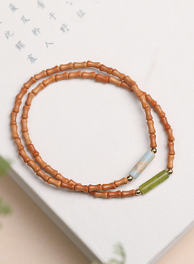 极速节节高升橄榄核竹节手串手链上岸男女K编织手绳饰小众精致轻