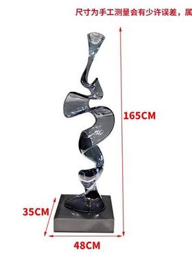 现代家居抽雕塑象透明树脂软装艺术摆件别墅玄关酒柜电视柜艺术品