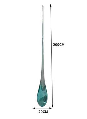 别墅酒店会所大堂透明树脂水花雕塑摆件售楼处大厅天花板水滴吊饰