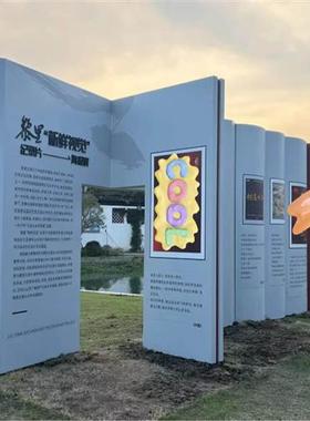 不锈钢书本卷轴雕塑定制仿真校园文化竹简景观学校书籍雕像摆件